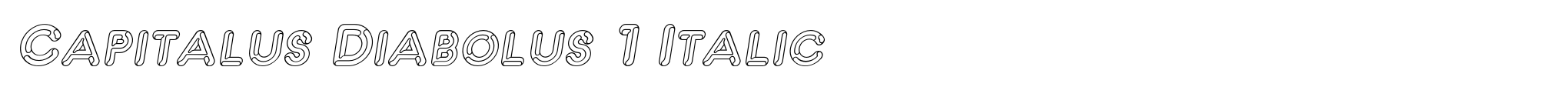 Capitalus Diabolus 1 Italic image